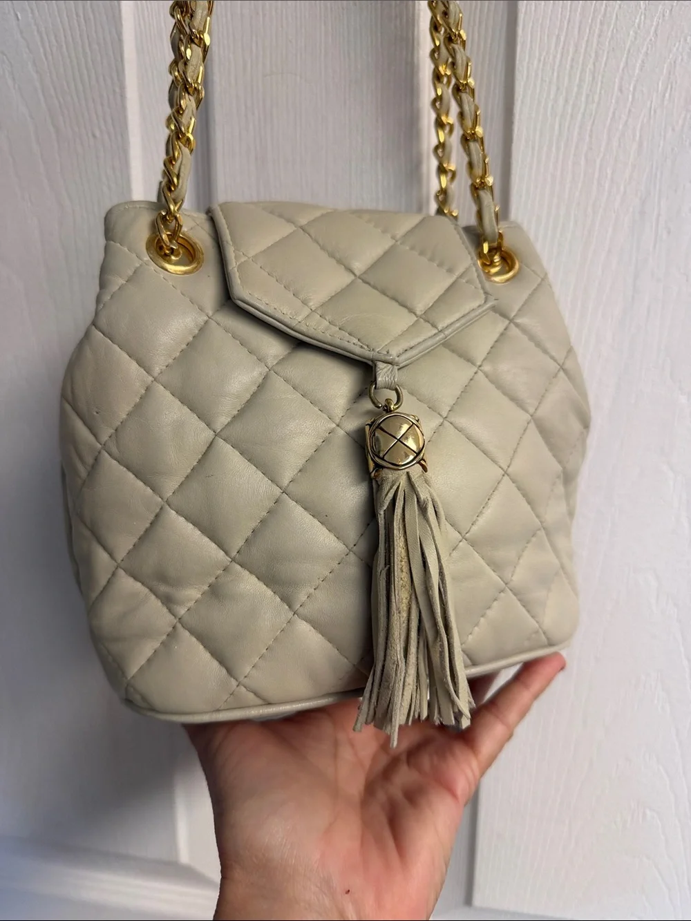 Chanel Vintage Quilted Tassel Bag